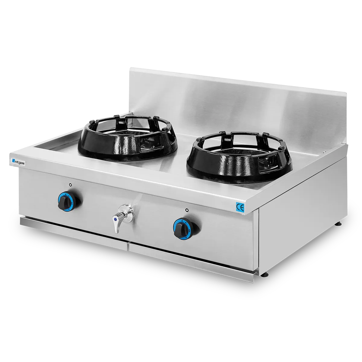 Cocina Wok Sobremesa Encimera con Agua NTGAS PAV/02-2C-WA | NTGAS PAV/02-2V-WA