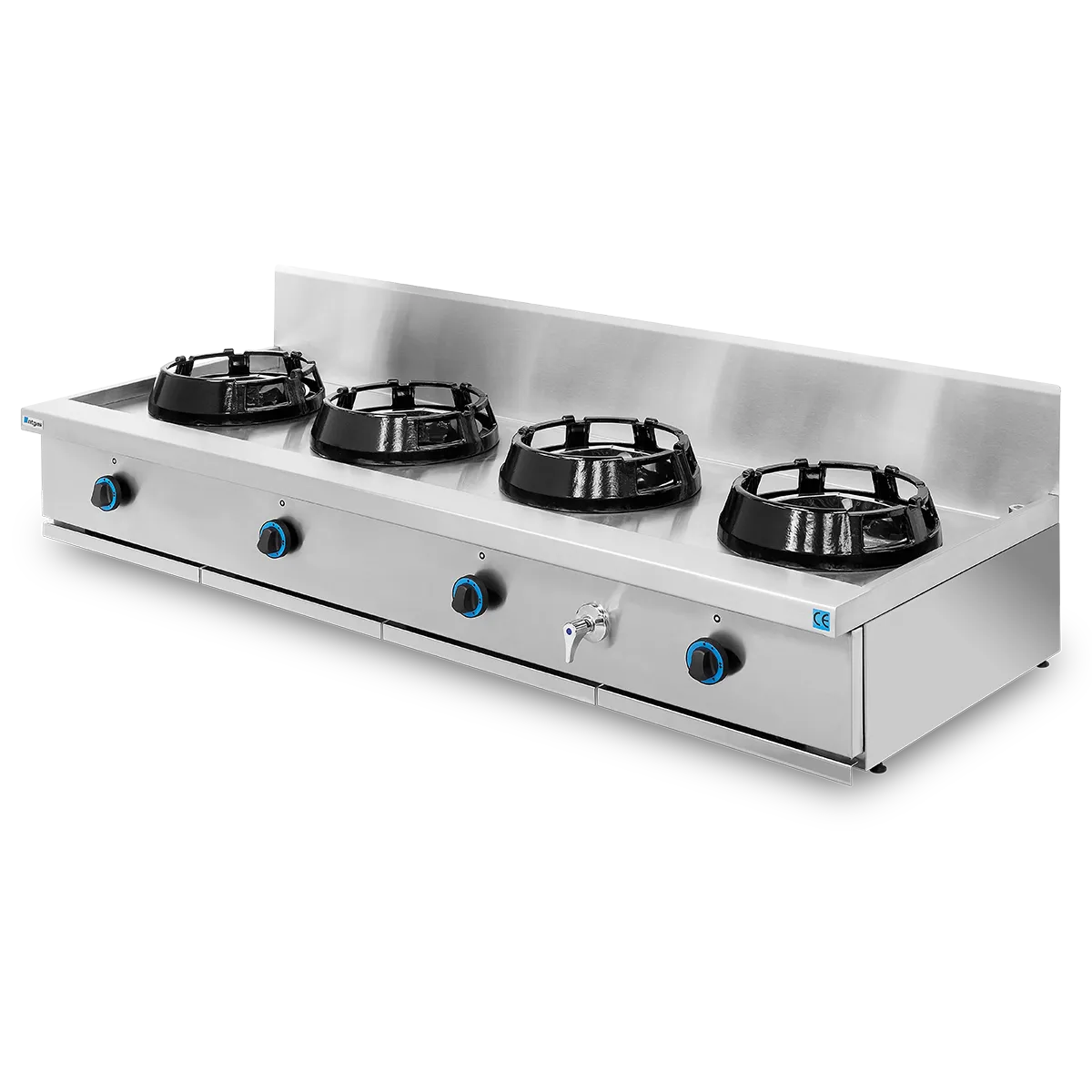 Cocina Wok Sobremesa Encimera con Agua NTGAS PAV/04-4C-WA | NTGAS PAV/04-4V-WA